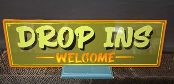 RUBÉN SABA Handcrafted and handpainted DROP IN sign no.1.