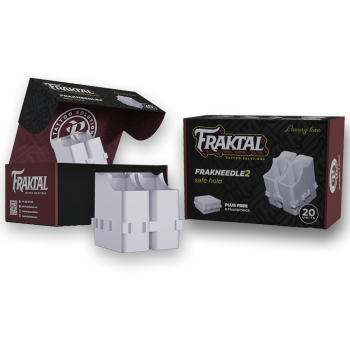 FRAKTAL FRAKNEEDLE2. 20 Units containing 2 cavities for cartridges resting.