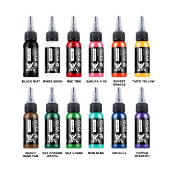 KOKKAI 12 Colors Set. 12 x 15ml.