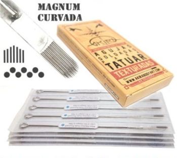 AKIRA Curved Magnum Needles; 0.30mm. 20 Units