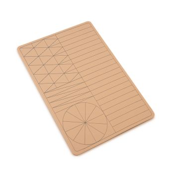 PRACTICE SKIN WITH PATTERNS. 22cm. x 14.5cm x 2mm.